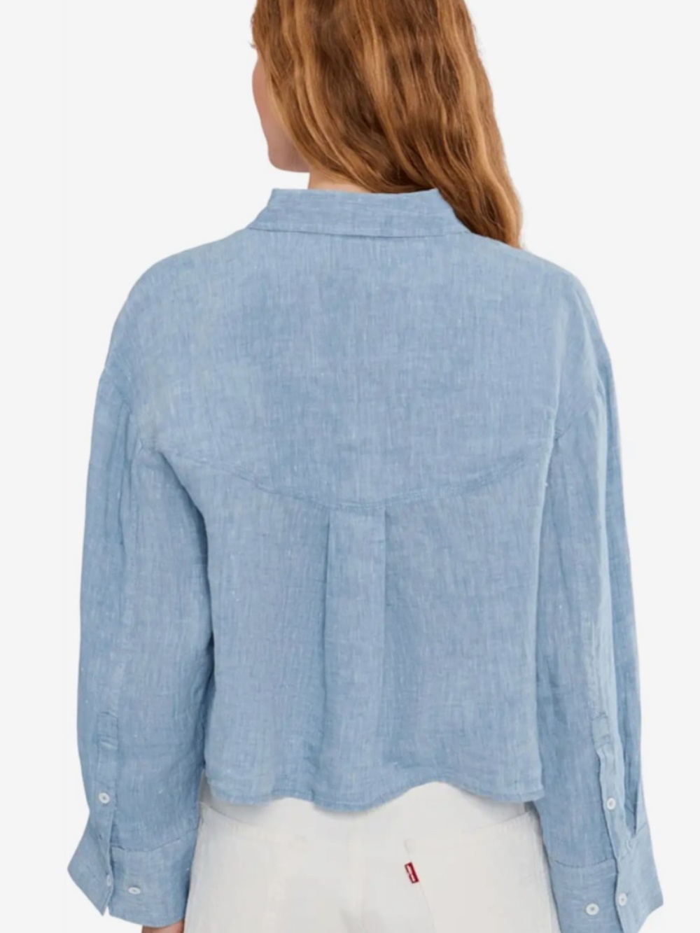 Madewell Straight-Hem Shirt in 100% Linen - Medium - Picture 2 of 5